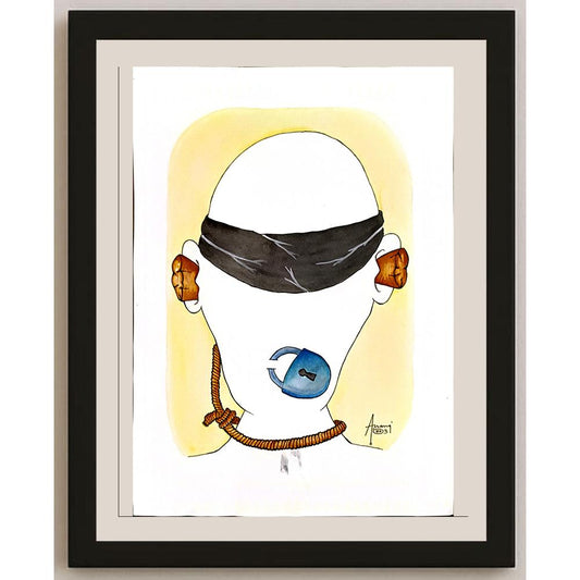 Anang Hadl Handoko 43x30cm Orijinal Karikatür BOD04656