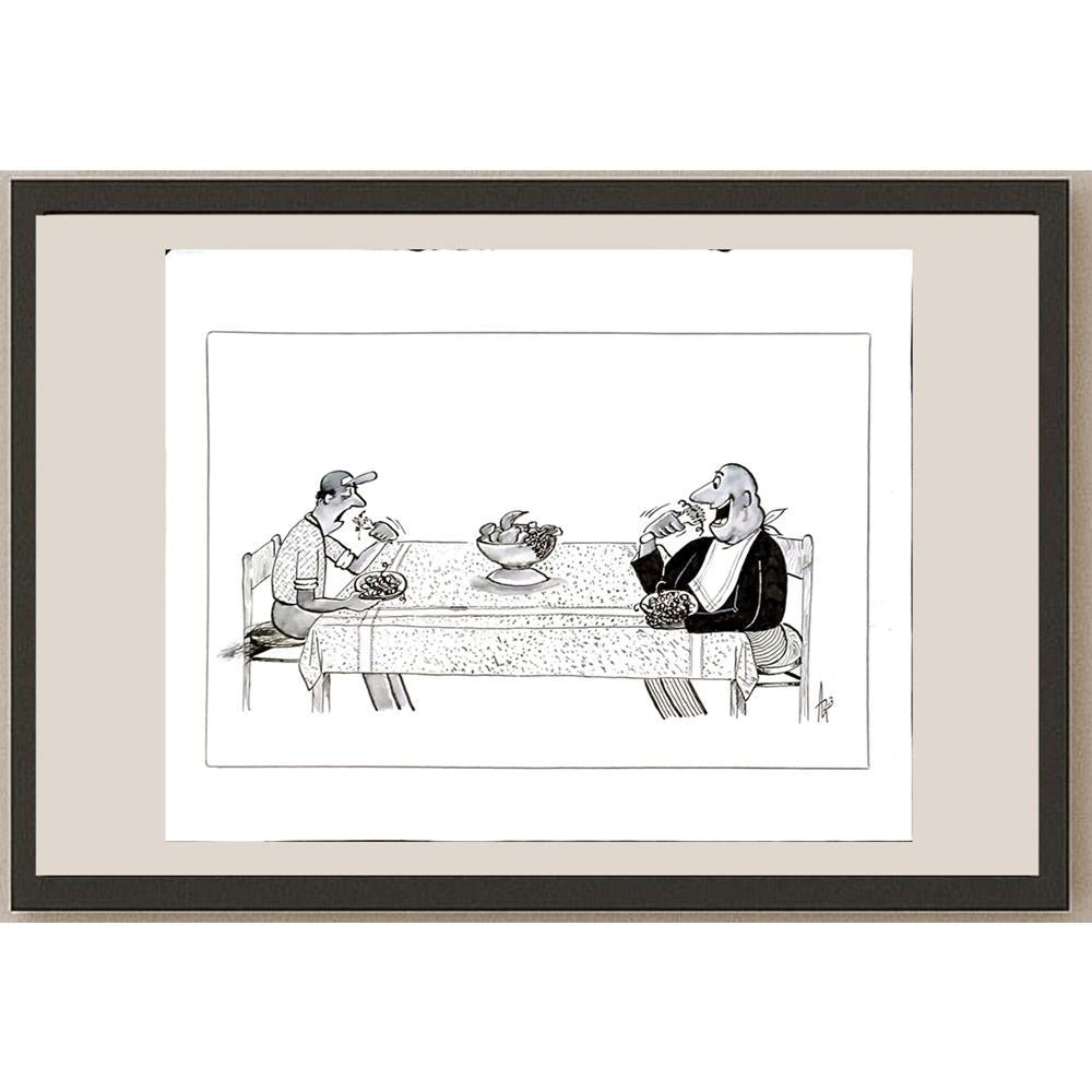 Milan Alasevic 39x33cm Orijinal Karikatür BOD04657