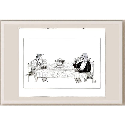 Milan Alasevic 39x33cm Orijinal Karikatür BOD04657