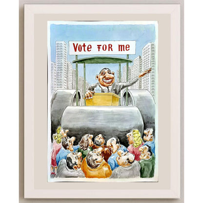 Romanov Vladimir 39x30cm Orijinal Karikatür BOD04661