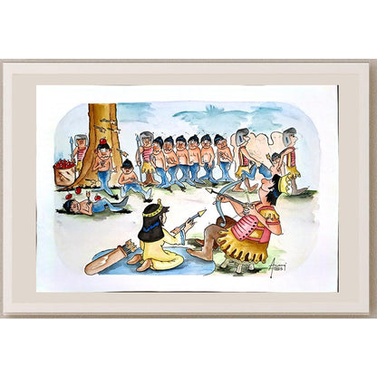 Anang Hadl Handoko 43x30cm Orijinal Karikatür BOD04662