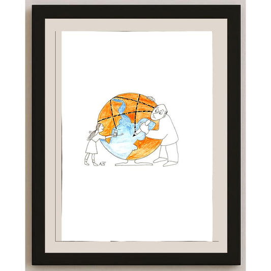 Anahita Abasi 43x30cm Orijinal Karikatür BOD04663