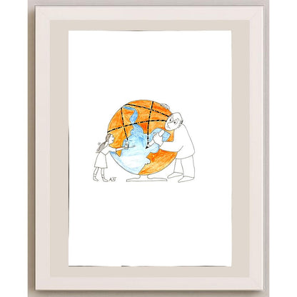 Anahita Abasi 43x30cm Orijinal Karikatür BOD04663