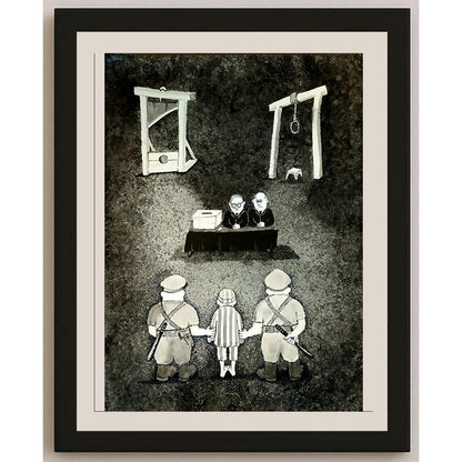 Zdravko Beshendgiev 48x33cm Orijinal Karikatür BOD04665
