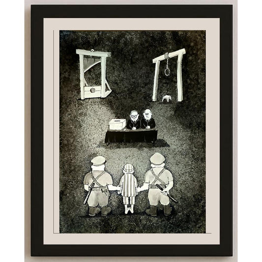 Zdravko Beshendgiev 48x33cm Orijinal Karikatür BOD04665