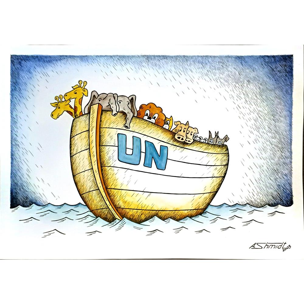 Shmidt Alexander 29x21cm Orijinal Karikatür BOD04669