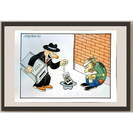 Hong Shun Hai 29x21cm Orijinal Karikatür BOD04670