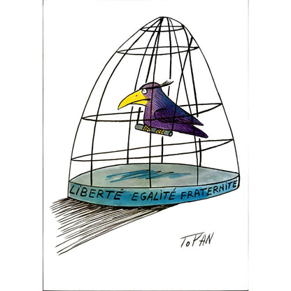 Cristian Topan 29x21cm Orijinal Karikatür BOD04672