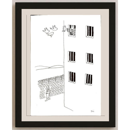 Masoud Ziaei Zardkhashosei 29x21cm Orijinal Karikatür BOD04678