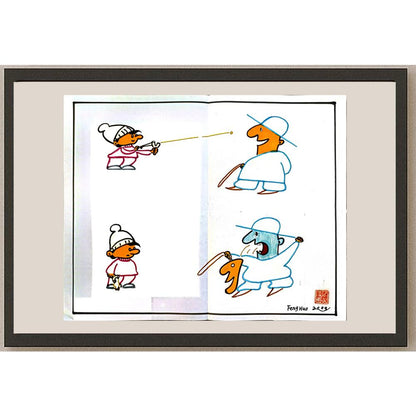 Feng Huo 35x30cm Orijinal Karikatür BOD04680