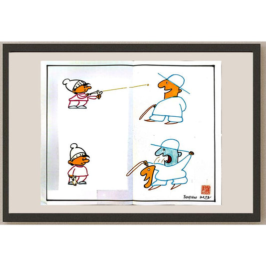 Feng Huo 35x30cm Orijinal Karikatür BOD04680