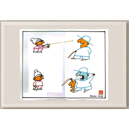 Feng Huo 35x30cm Orijinal Karikatür BOD04680