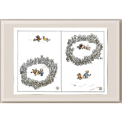 Huang Qi Gong 29x21cm Orijinal Karikatür BOD04681