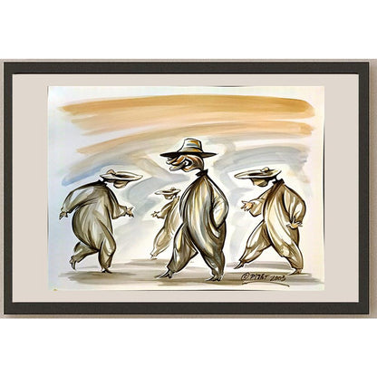 Andre Pijet 30x23cm Orijinal Karikatür BOD04685