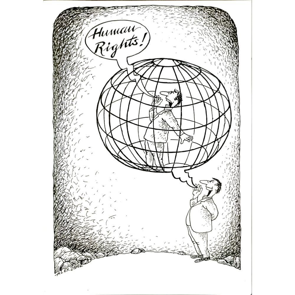 Aurel Stefan Alexandrescu 29x21cm Orijinal Karikatür BOD04686