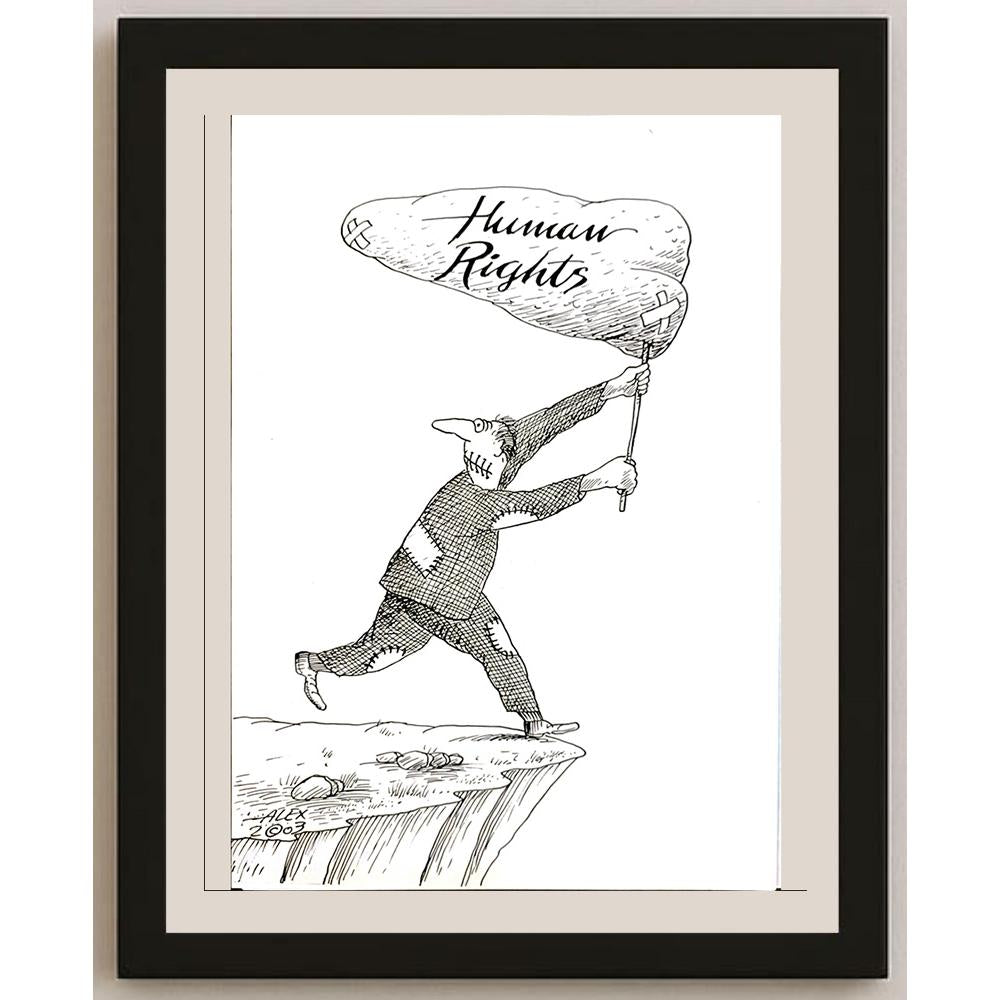 Aurel Stefan Alexandrescu 29x21cm Orijinal Karikatür BOD04687