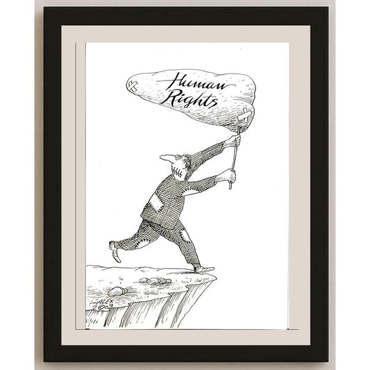 Aurel Stefan Alexandrescu 29x21cm Orijinal Karikatür BOD04687