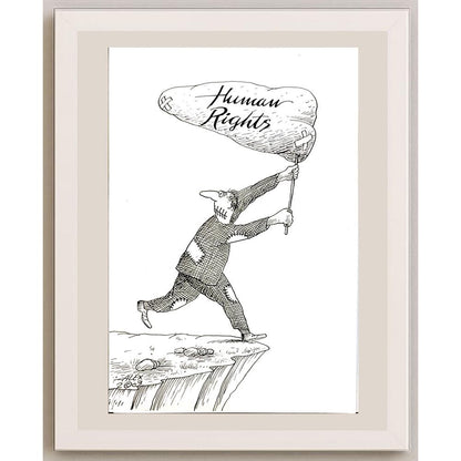 Aurel Stefan Alexandrescu 29x21cm Orijinal Karikatür BOD04687