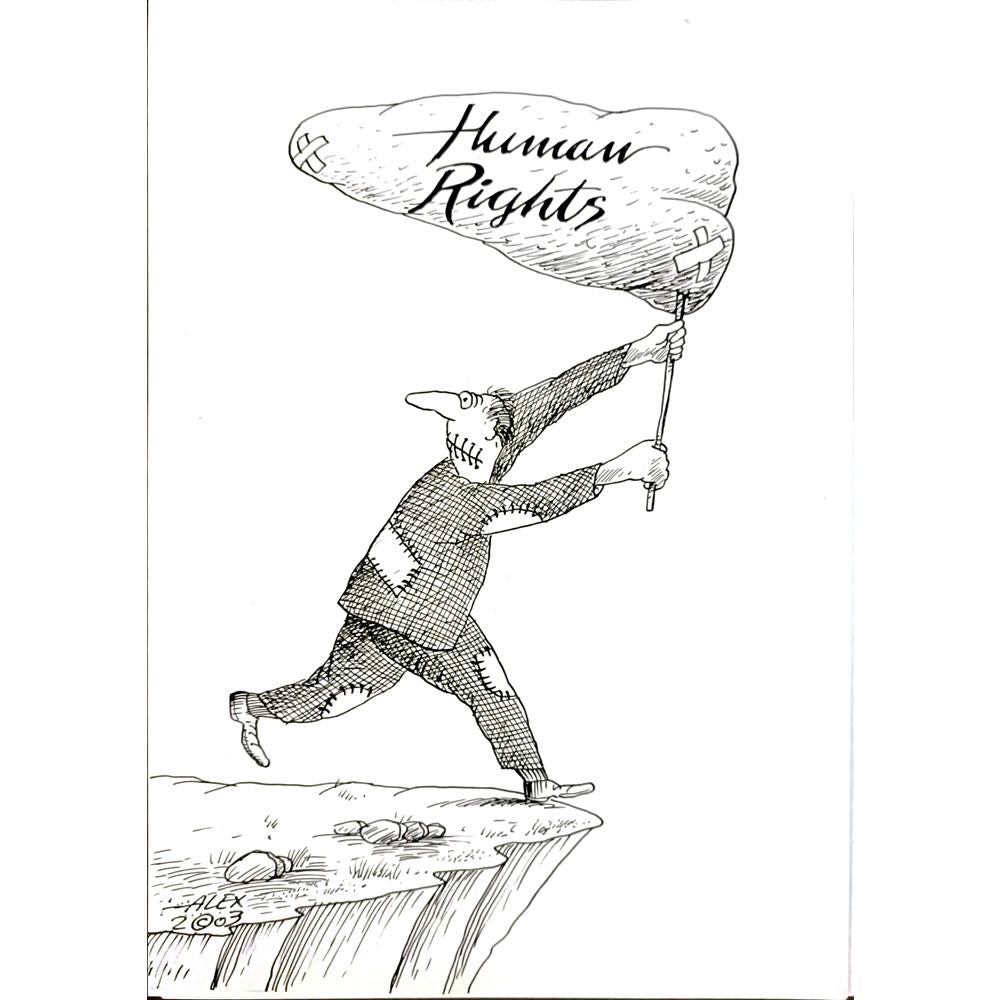 Aurel Stefan Alexandrescu 29x21cm Orijinal Karikatür BOD04687
