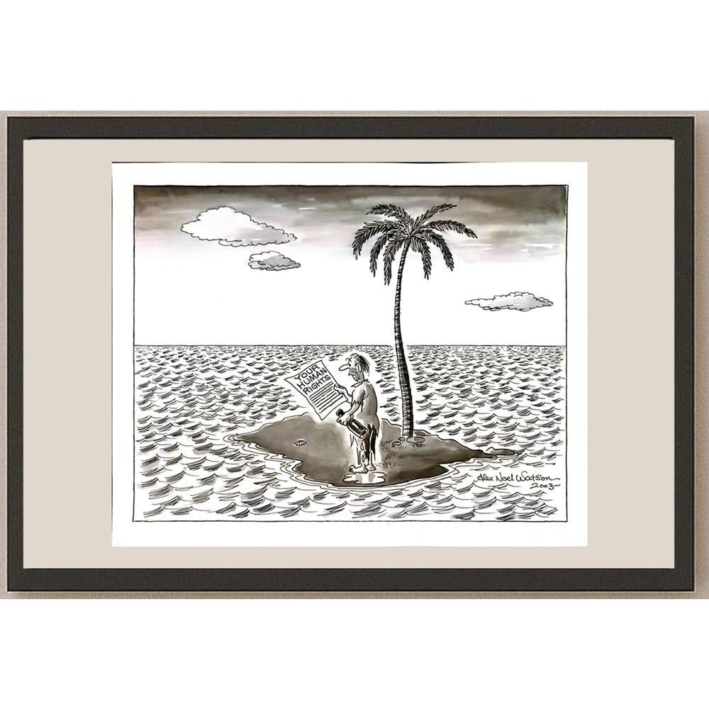 Alex Noel Watson 31x26cm Orijinal Karikatür BOD04689