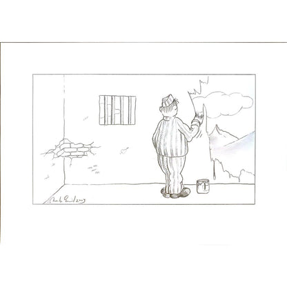 Moritz Emil 29x21cm Orijinal Karikatür BOD04695