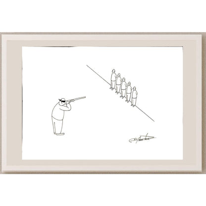 Zhang Jun 29x21cm Orijinal Karikatür BOD04696