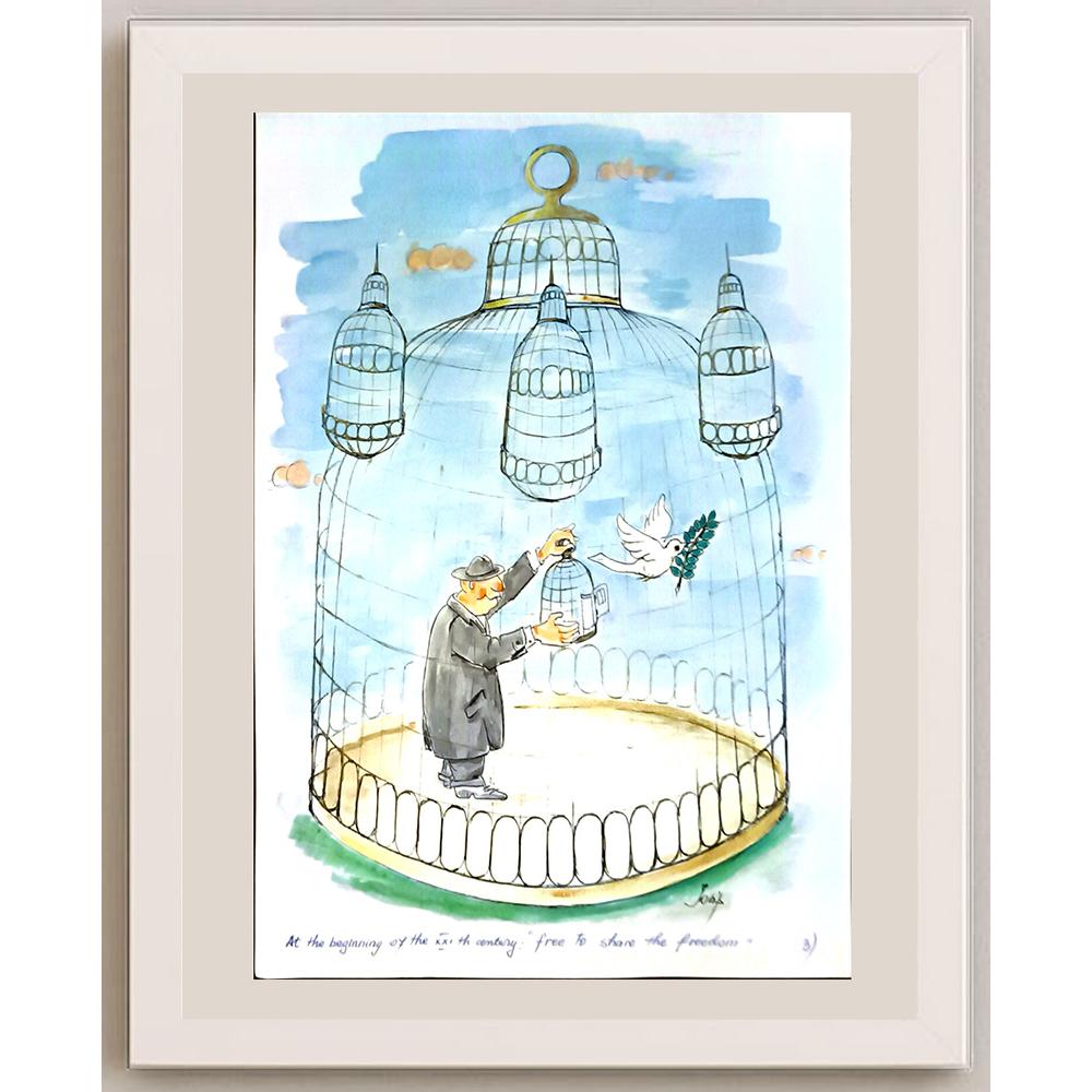 Irina Iosip 29x21cm Orijinal Karikatür BOD04702