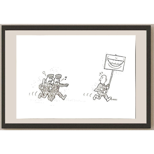 Renato Bruno 29x21cm Orijinal Karikatür BOD04705
