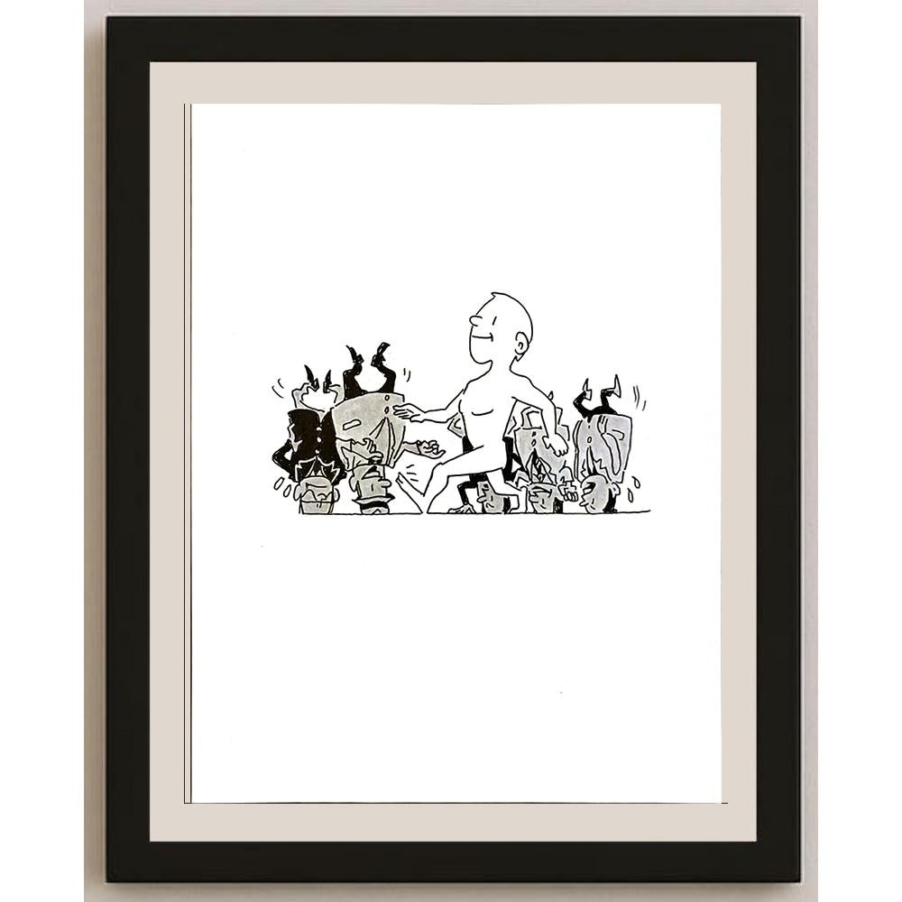 Lijia Wang 24x18cm Orijinal Karikatür BOD04706