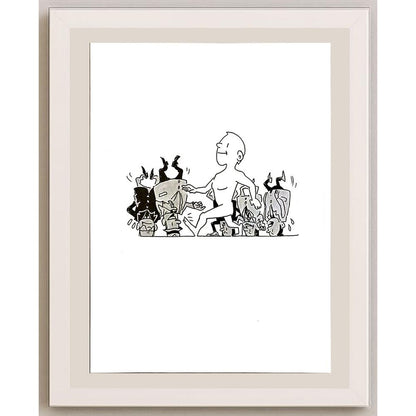 Lijia Wang 24x18cm Orijinal Karikatür BOD04706