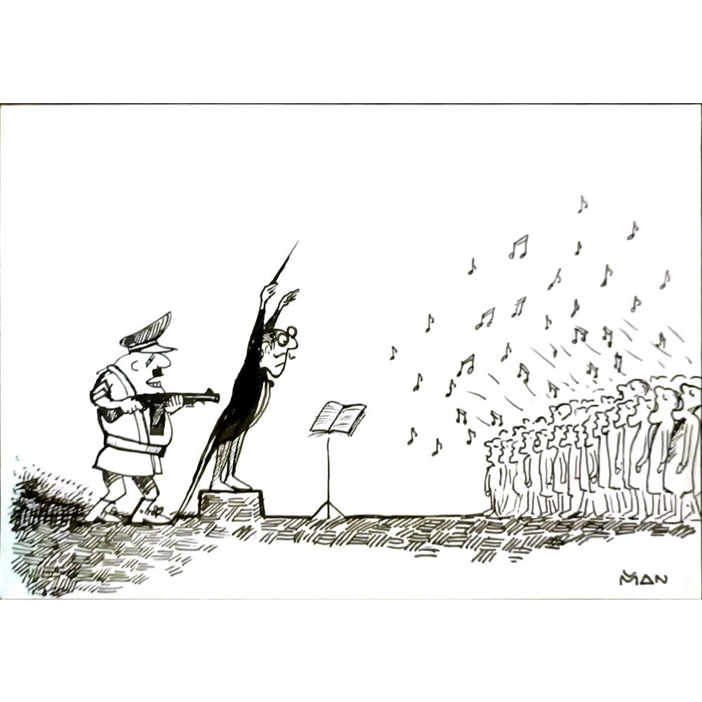 Delbar Man 21x15cm Orijinal Karikatür BOD04707
