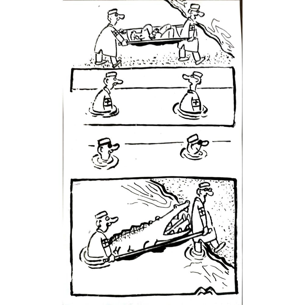 Mileta Miloradovic 29x15cm Orijinal Karikatür BOD04708