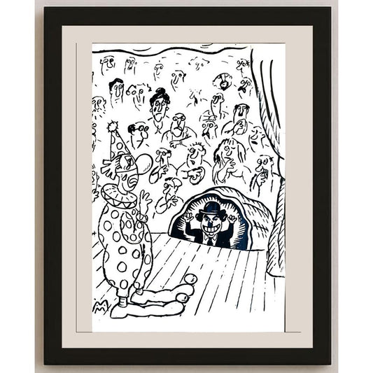Mileta Miloradovic 29x21cm Orijinal Karikatür BOD04709