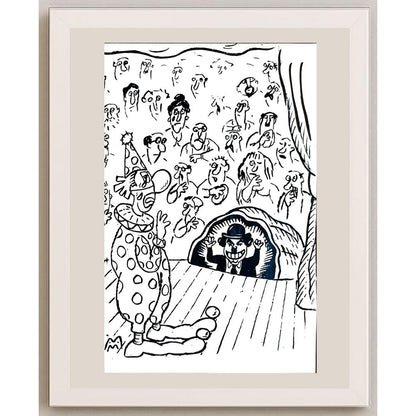 Mileta Miloradovic 29x21cm Orijinal Karikatür BOD04709