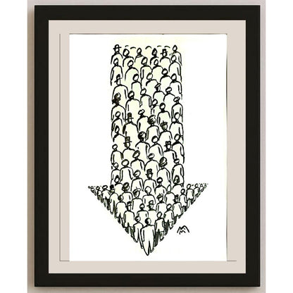 Mileta Miloradovic 29x21cm Orijinal Karikatür BOD04710
