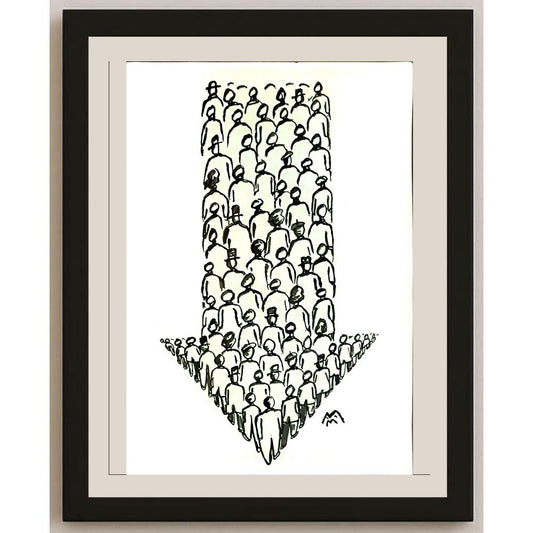 Mileta Miloradovic 29x21cm Orijinal Karikatür BOD04710