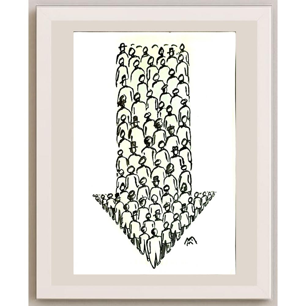 Mileta Miloradovic 29x21cm Orijinal Karikatür BOD04710