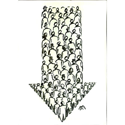 Mileta Miloradovic 29x21cm Orijinal Karikatür BOD04710