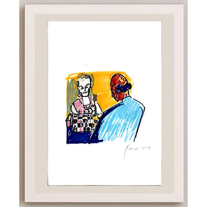 Mileta Miloradovic 29x21cm Orijinal Karikatür BOD04712