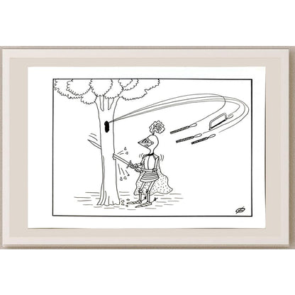 Petrov Alexander Sergeevich 29x21cm Orijinal Karikatür BOD04714