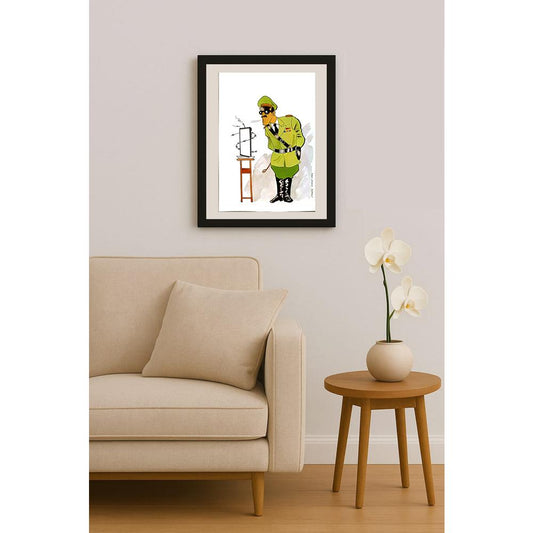 Dieperink 29x21cm Orijinal Karikatür BOD04720