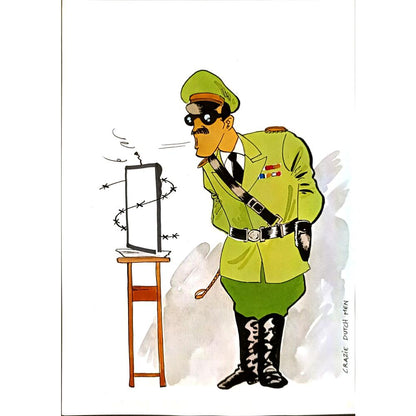 Dieperink 29x21cm Orijinal Karikatür BOD04720