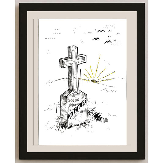 Vladimir Kuba 21x15cm Orijinal Karikatür BOD04728
