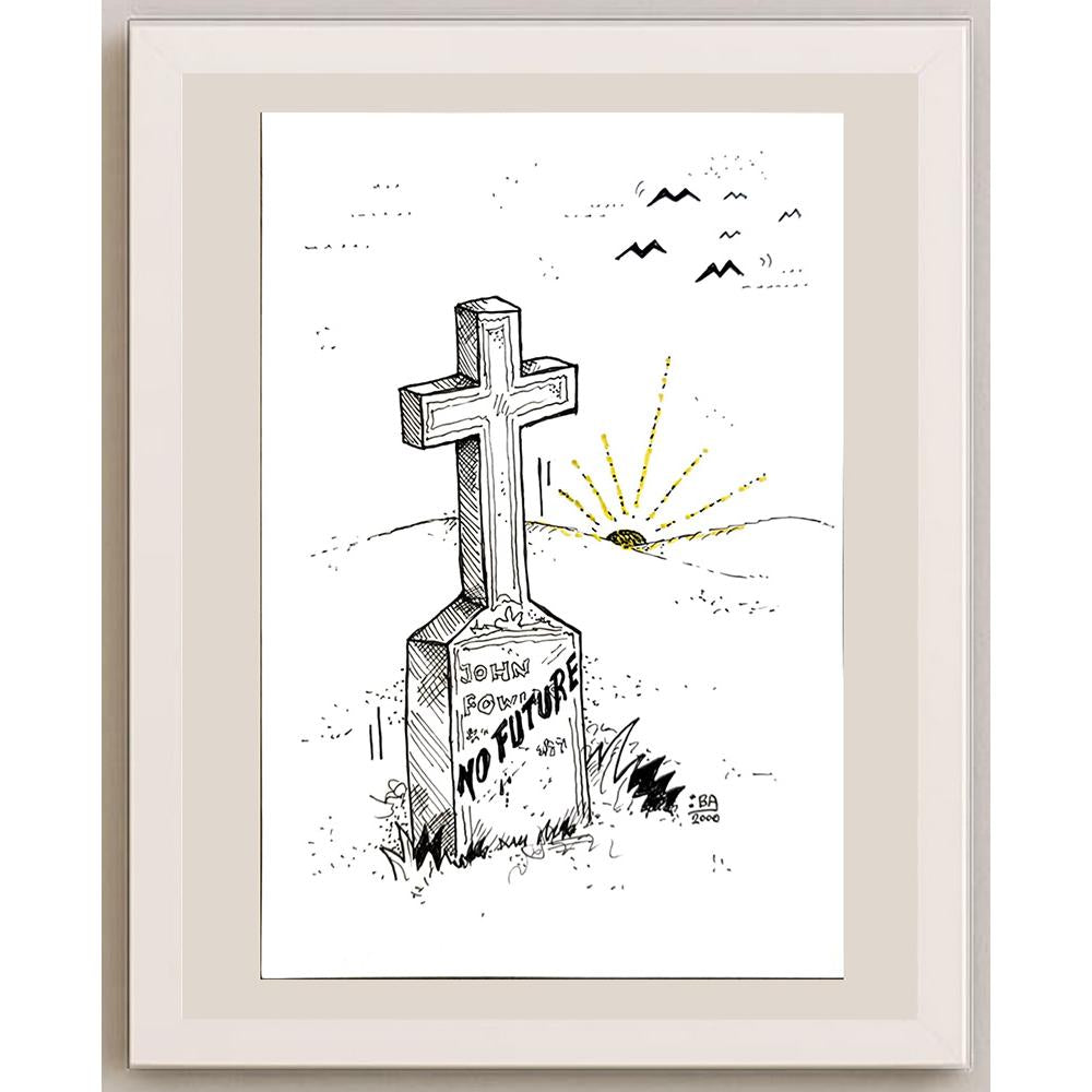 Vladimir Kuba 21x15cm Orijinal Karikatür BOD04728