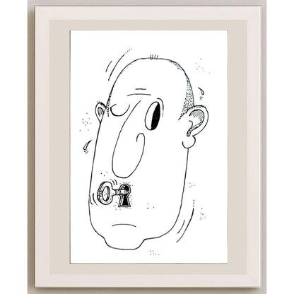Vladimir Kuba 21x15cm Orijinal Karikatür BOD04730