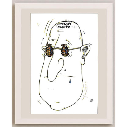 Vladimir Kuba 21x15cm Orijinal Karikatür BOD04732