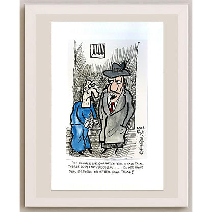 Derek Easterby 21x15cm Orijinal Karikatür BOD04734