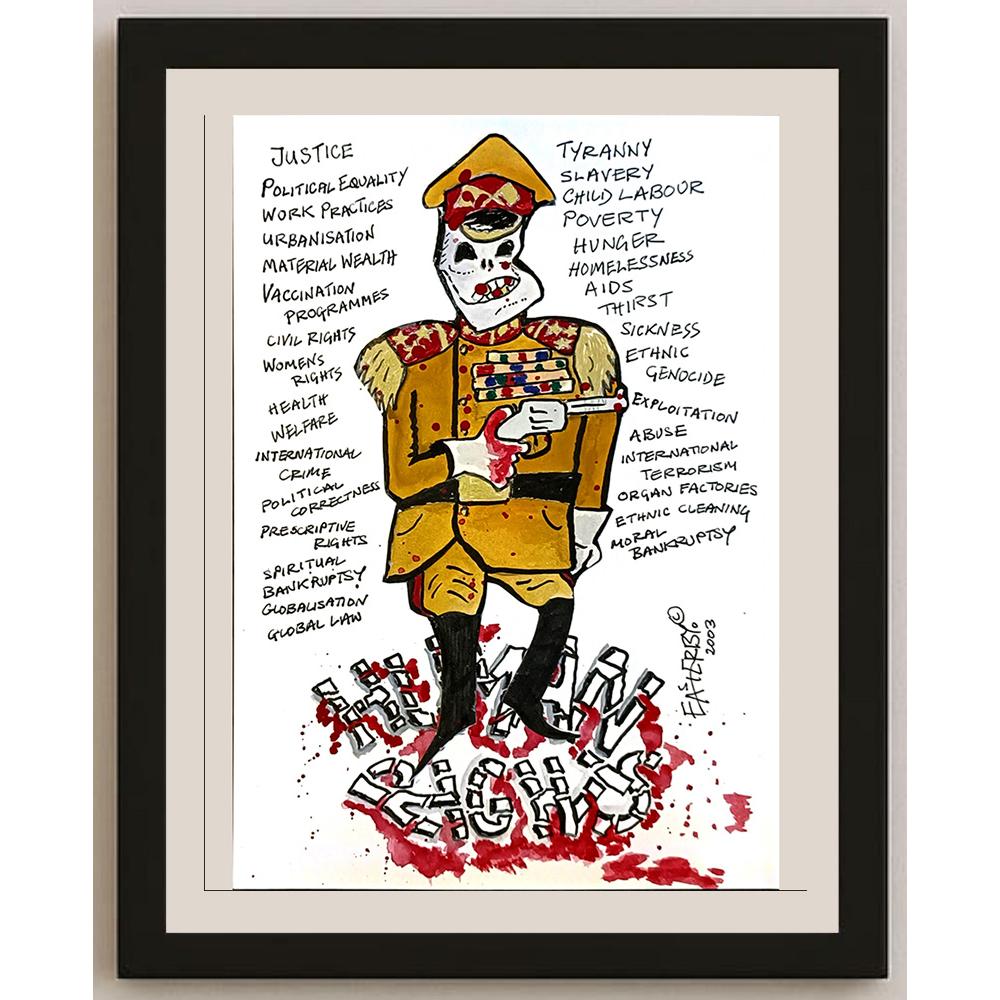 Derek Easterby 21x15cm Orijinal Karikatür BOD04735