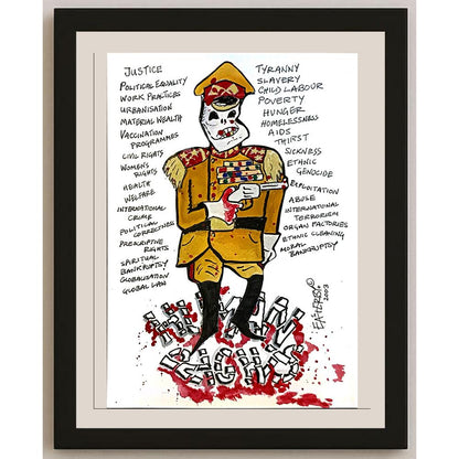 Derek Easterby 21x15cm Orijinal Karikatür BOD04735
