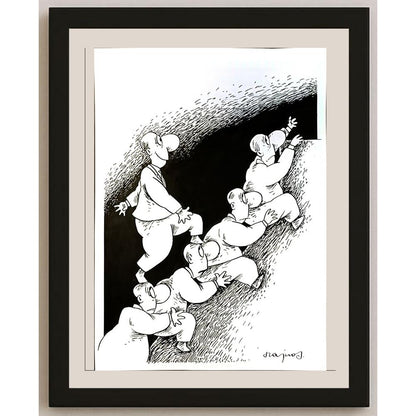 Miroslaw Hajnos 29x21cm Orijinal Karikatür BOD04739